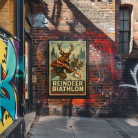 Reindeer Biathlon Poster
