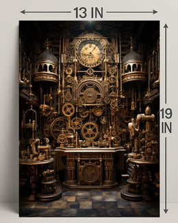 Steampunk Clockwork Masterpiece Poster