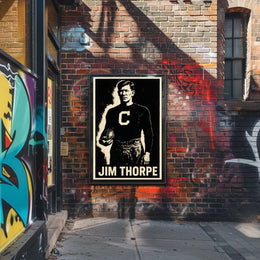 Jim Thorpe Iconic Athlete Poster