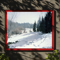 Winter Woodland Scene Poster