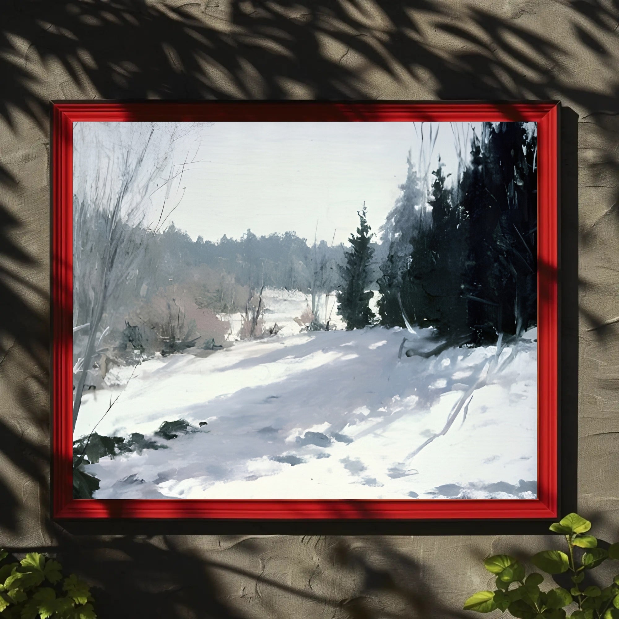 Winter Woodland Scene Poster