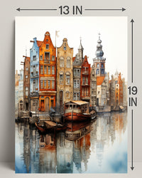 Reflections Of A Canal City Poster