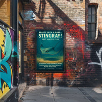 Beauty With A Barb Stingray Poster