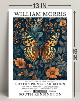 William Morris Exhibition Cotton Prints Cultural or Heritage Poster
