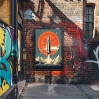 Rocket Launch Into The Cosmos Poster