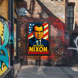 Richard Nixon Poster Historic Portrait Wall Art Decor