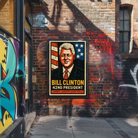 Bill Clinton 42nd President Poster