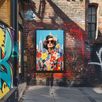 Vibrant Urban Fashion Cityscape Poster Modern Wall Art