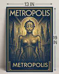 Metropolis  Art Deco Futurism Poster PosterGoat