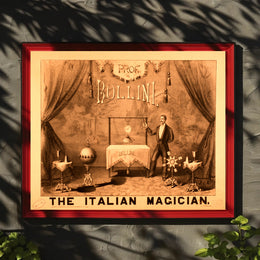 The Italian Magician Vintage Magic Show Historical Poster