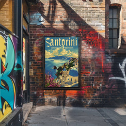 Santorini Serenity Poster