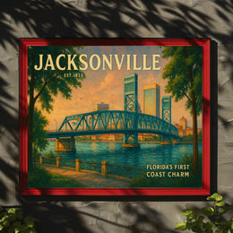 Jacksonville First Coast Charm Travel Poster