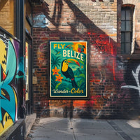 Travel Belize Vintage Adventure with Tropical Flair Travel Poster PosterGoat