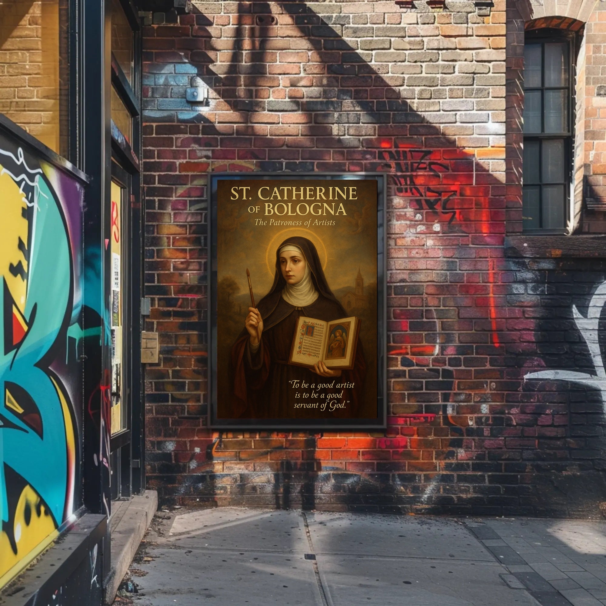St. Catherine Of Bologna The Patroness Poster