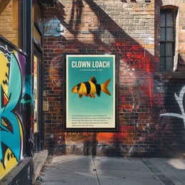 Clown Loach Fish Wall Art Print Decor PosterGoat