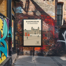 Rijksmuseum and I Amsterdam Poster