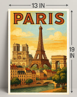 Paris Vintage Travel Poster PosterGoat