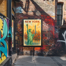 New York Cityscape Poster