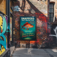 Snappers Salt Water Fish Poster