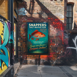 Snappers Salt Water Fish Poster