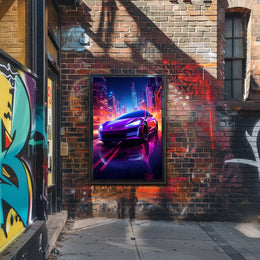 Futuristic Urban Drive Poster PosterGoat