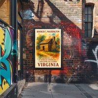 Booker T. Washington Virginia Birthplace Commemorative Poster