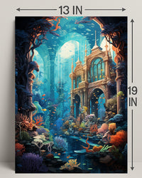 Enchanted Underwater Ruins Poster