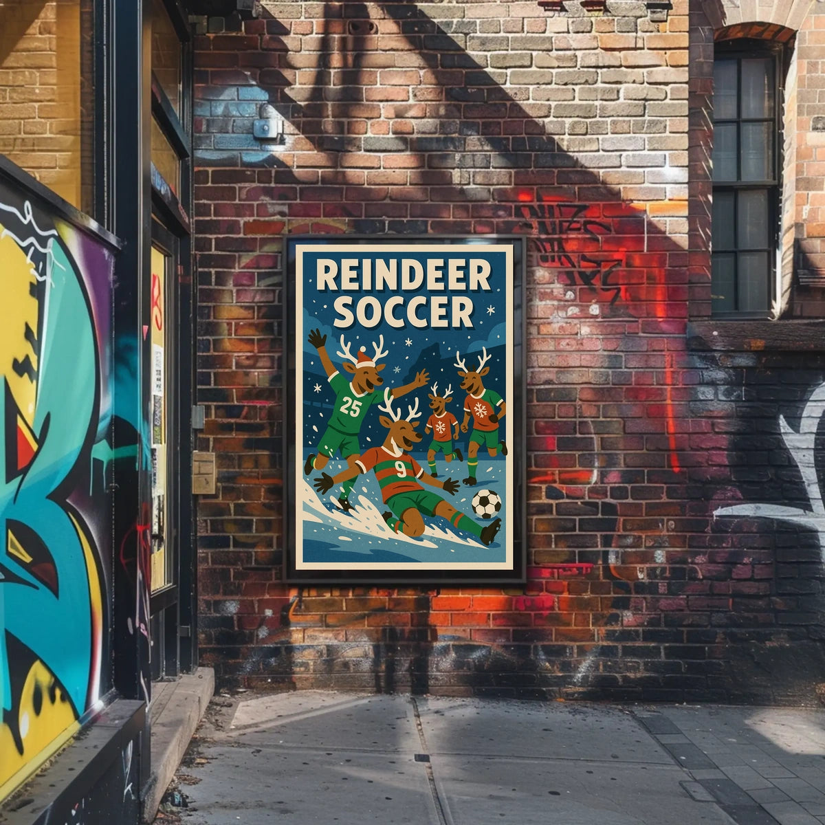 Reindeer Soccer Extravaganza Poster