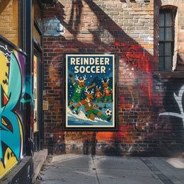 Reindeer Soccer Extravaganza Poster