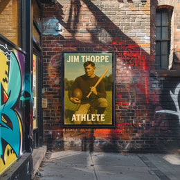 Jim Thorpe Athlete Poster