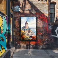 Majestic Castle By The Water Poster