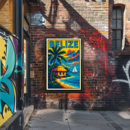 Belize Tropical Escape Poster