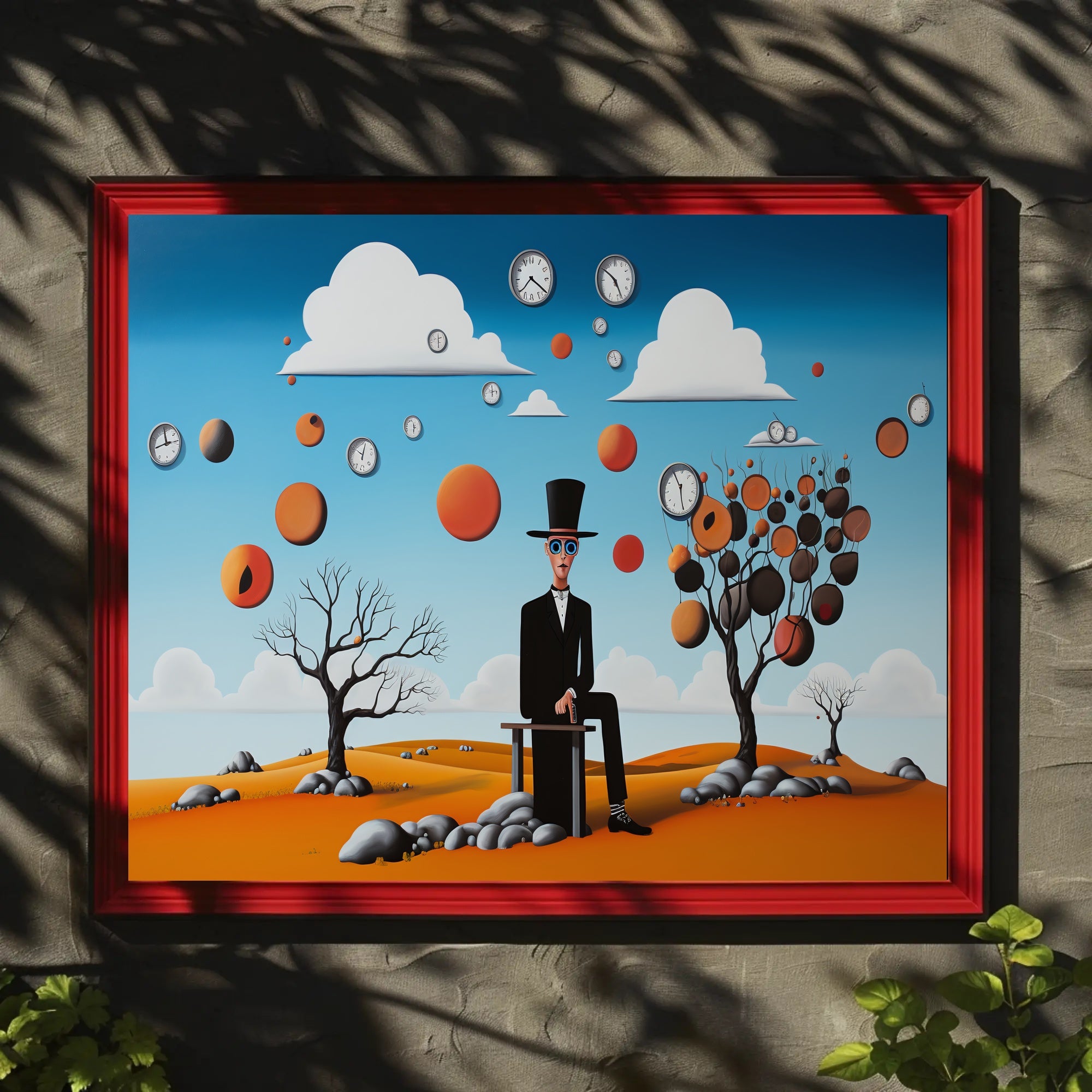 Surreal Dreamscape Desert Artwork in Artistic Poster