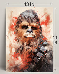 Galactic Warrior Portrait Poster