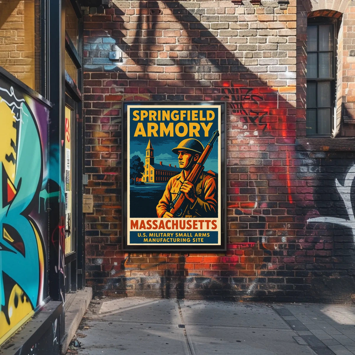 Springfield Armory Massachusetts Poster