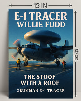 E-1 Tracer The Stoof with a Roof Poster PosterGoat