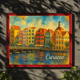Colorful Curaçao Poster