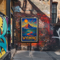 Wyoming Vibrant Landscapes Poster