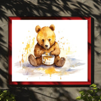 Honey Bear Delight Poster