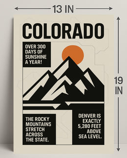 Discover Colorado Wall Art Print Decor PosterGoat