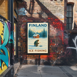 Finland Ice Fishing Adventure Poster
