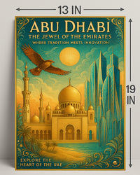 Abu Dhabi's Tradition Meets Modernity: Cultural or Heritage Poster