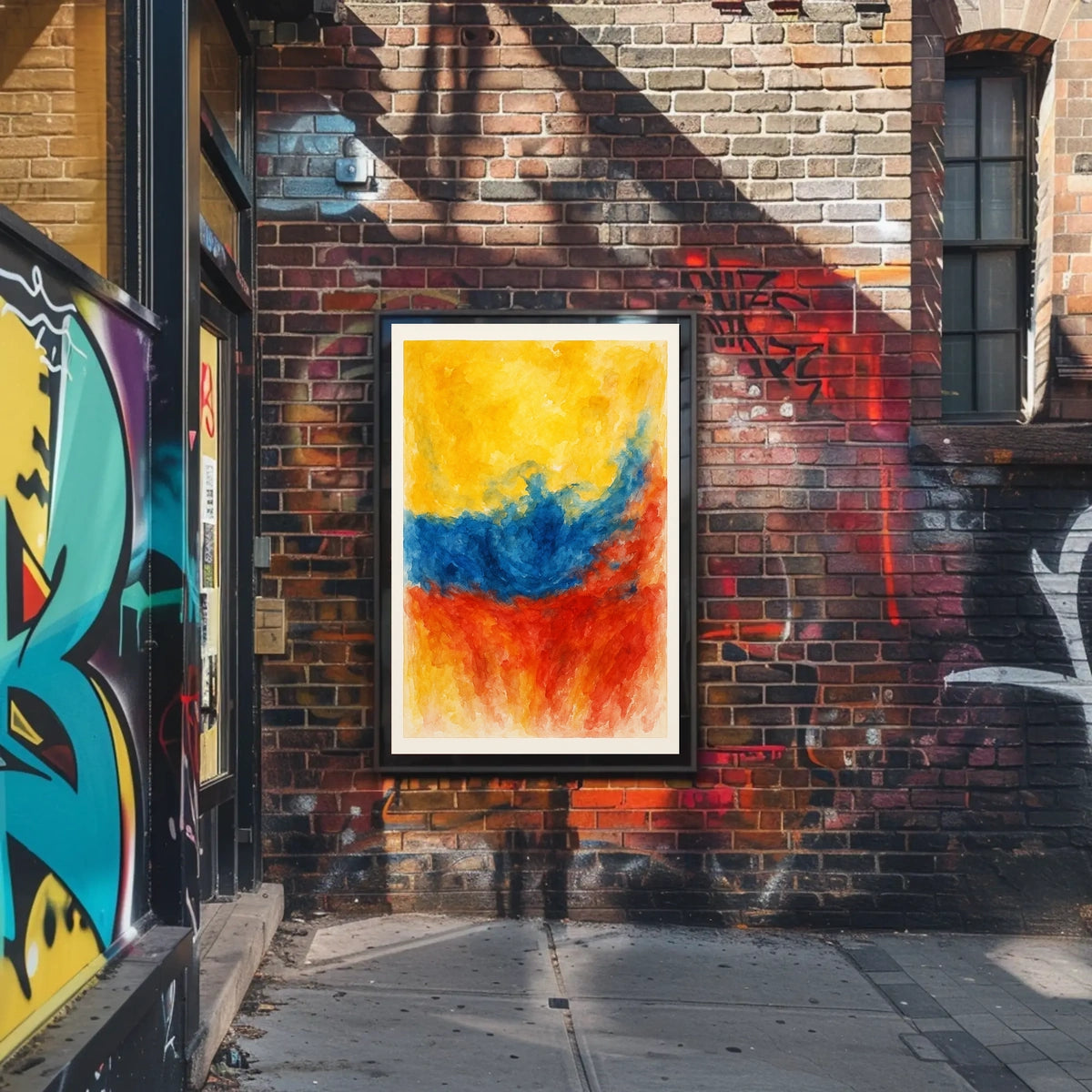 Vibrant Abstract Composition Abstract Poster