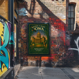 Iowa Beauty Vintage Architecture Wildlife Poster