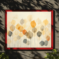 Autumn Leaves Abstraction Poster