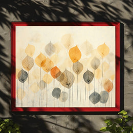 Autumn Leaves Abstraction Poster