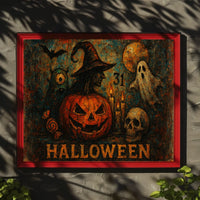 Halloween Night Gothic Spooky Digital Painting Poster