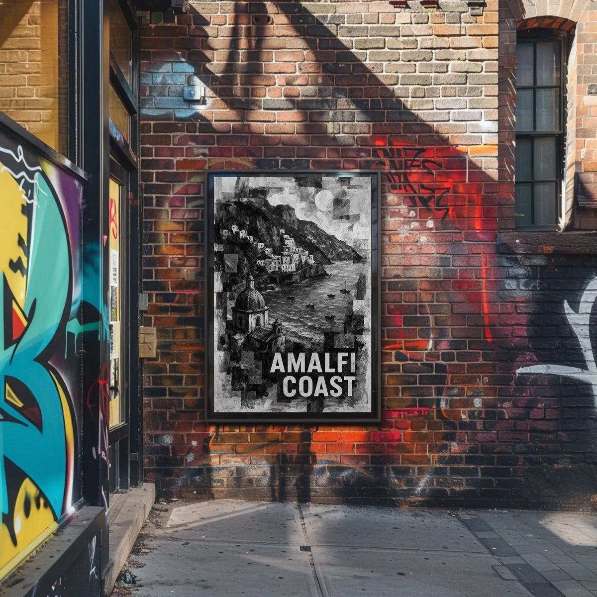 Amalfi Coast Poster Wall Art For Living Rooms Decor