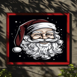 Jolly Santa Claus Illustration Poster