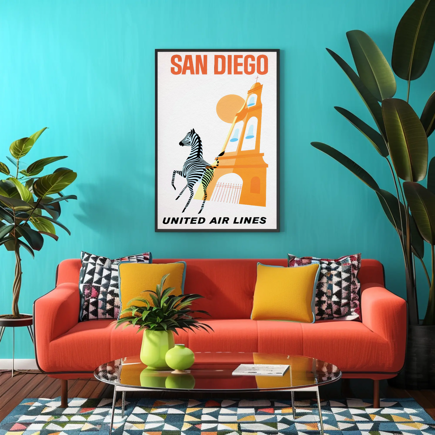 San Diego - United Air Lines Poster